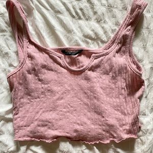 SHEIN Pink Crop Tank Top
